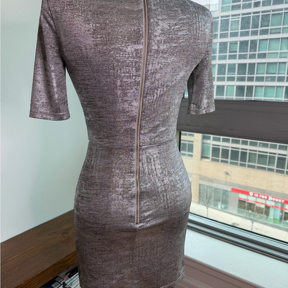 Alice + Olivia Shimmering Silver Dress - Picture 4 of 6